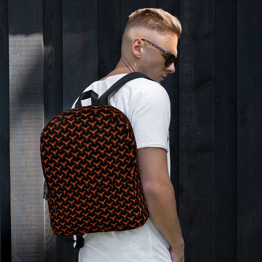 Falcon Logo Print Backpack