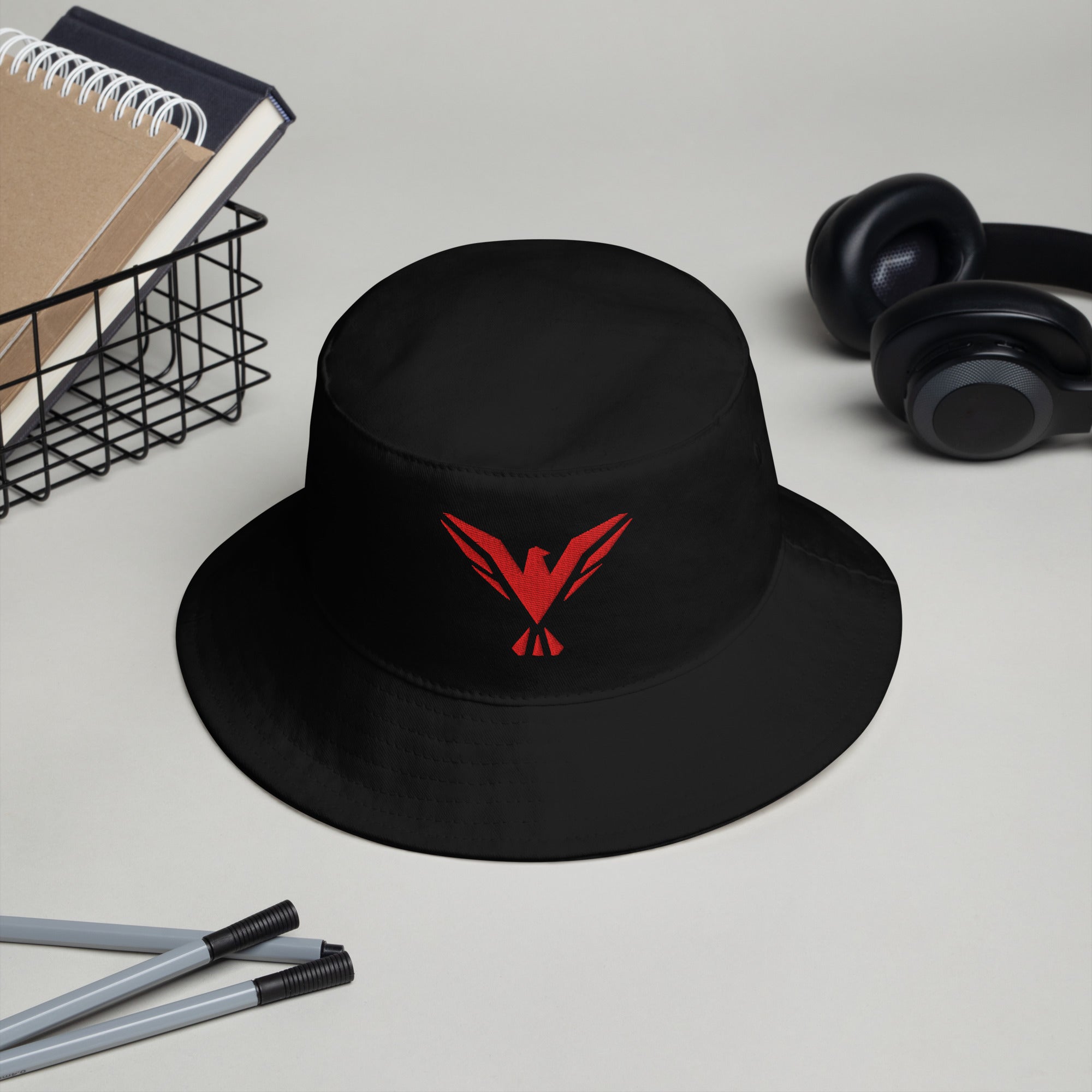 Focused Falcon Logo Bucket Hat