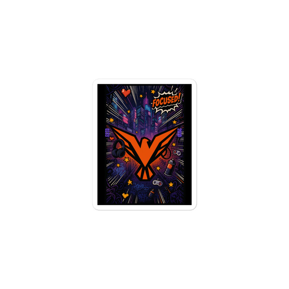 Focused Nerdcore stickers