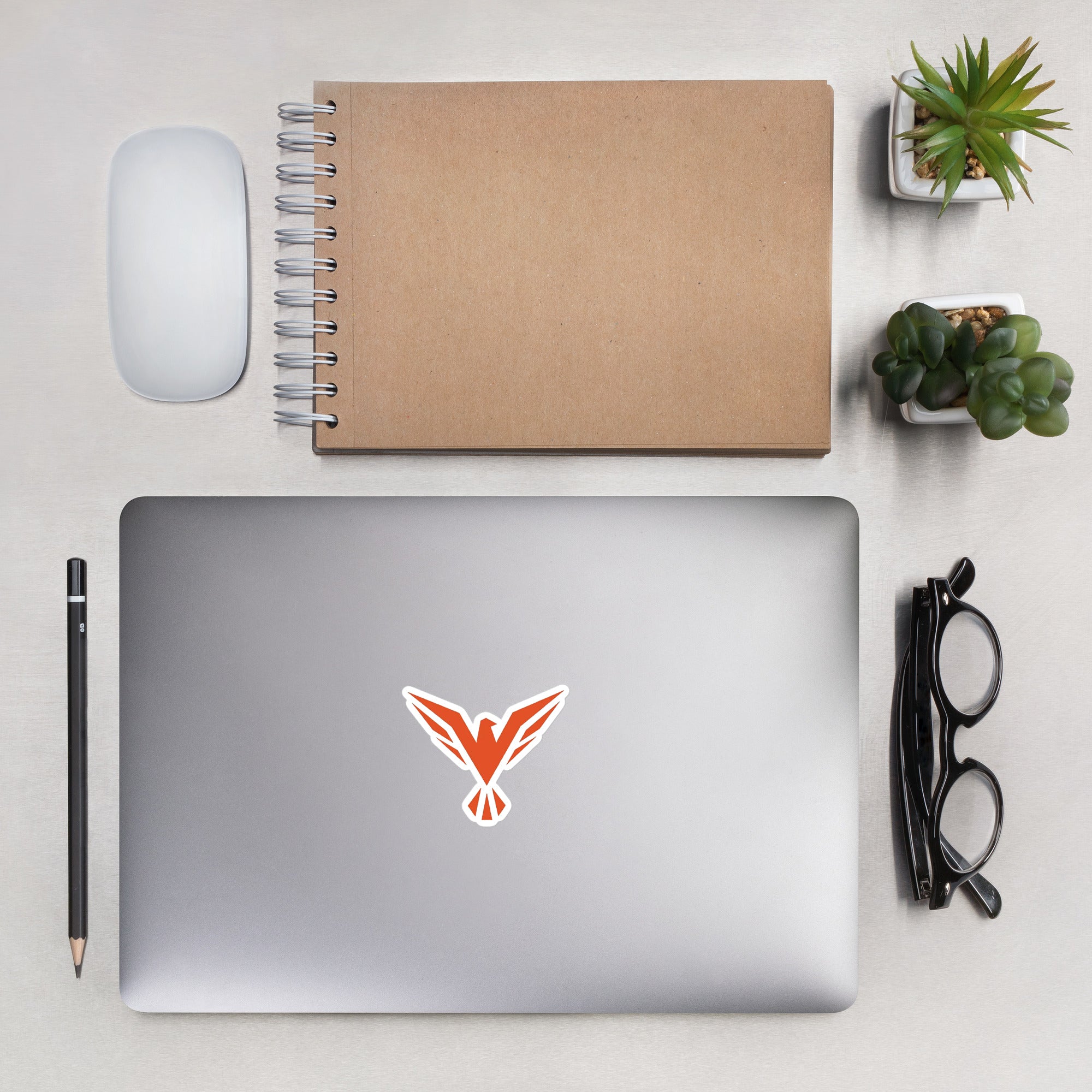 Falcon cutout logo stickers